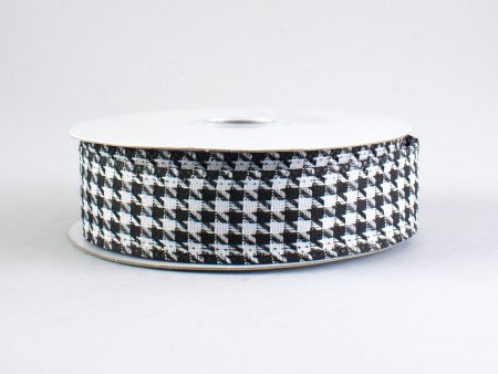 1  Small Houndstooth Ribbon (10 Yards) For Sale