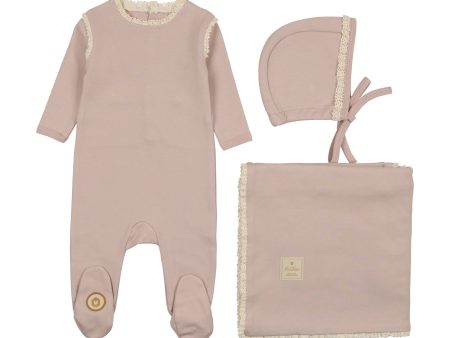 ELEGANT TRIM LAYETTE SET ROSE SMOKE Sale