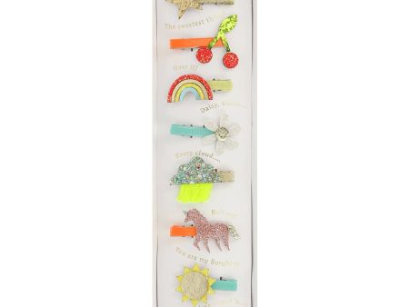 Icon Hair Clips (x 8) Online Sale