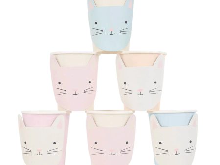 Cute Kitten Cups (x 8) Hot on Sale