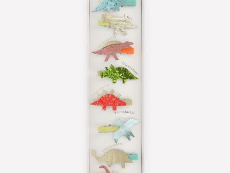 Dino Hair Clips (x 8) Supply