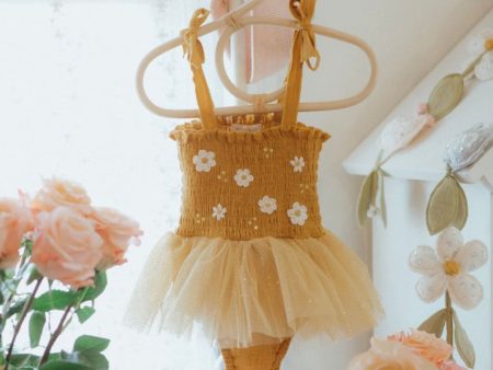 Boho Daisies Tutu - Mustard Supply