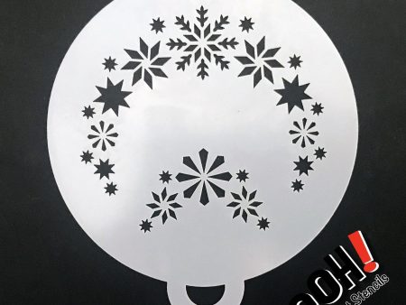 Snowflake 1 Flips Face Paint Stencil by Ooh! Body Art (C05) Fashion