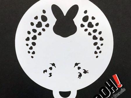 Easter Bunny Flips Face Paint Stencil by Ooh! Body Art (C11) Online Hot Sale