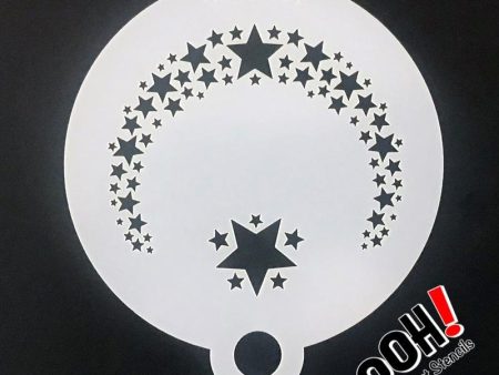 Star Flips Face Paint Stencil by Ooh! Body Art (C01) on Sale