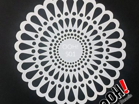 Doily Sphere Airbrush & Face Paint Stencil by Ooh! Body Art (S01) Online Sale