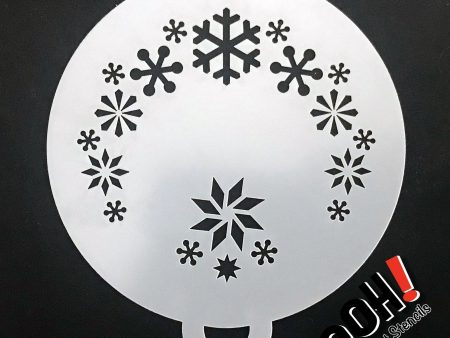 Snowflake 2 Flips Face Paint Stencil by Ooh! Body Art (C06) Online Hot Sale