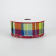 1.5  Fantasia Christmas Plaid Ribbon (10 Yards) Discount