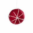 4  Felt & Yarn Starburst Ornament: Red & White For Discount