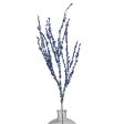 40  Laser Glitter Twig Spray: Blue on Sale