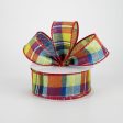 1.5  Fantasia Christmas Plaid Ribbon (10 Yards) Discount